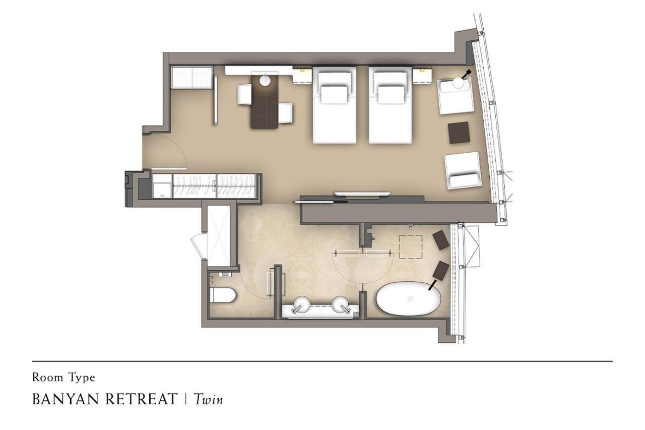 Banyan Tree Kuala Lumpur Hotel Exterior photo A floorplan of a hotel room