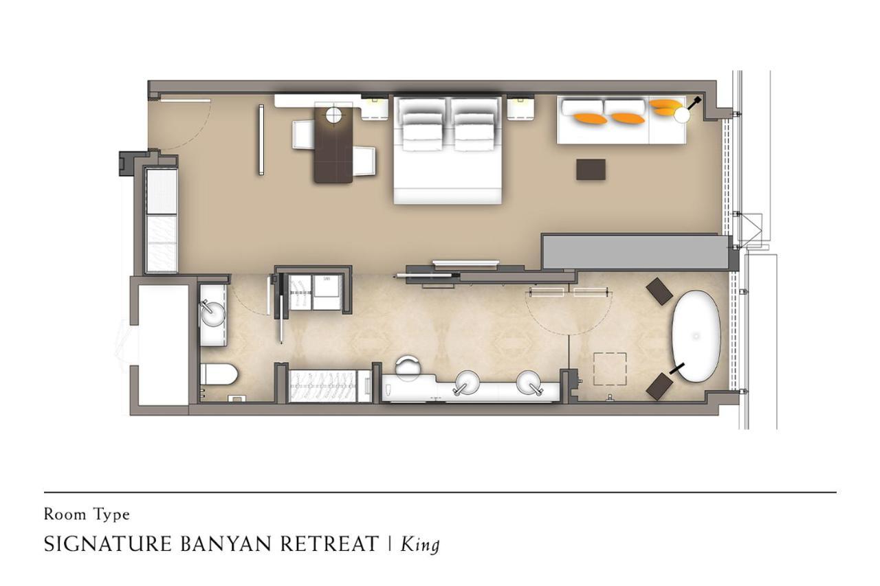 Banyan Tree Kuala Lumpur Hotel Exterior photo A floorplan of a hotel room