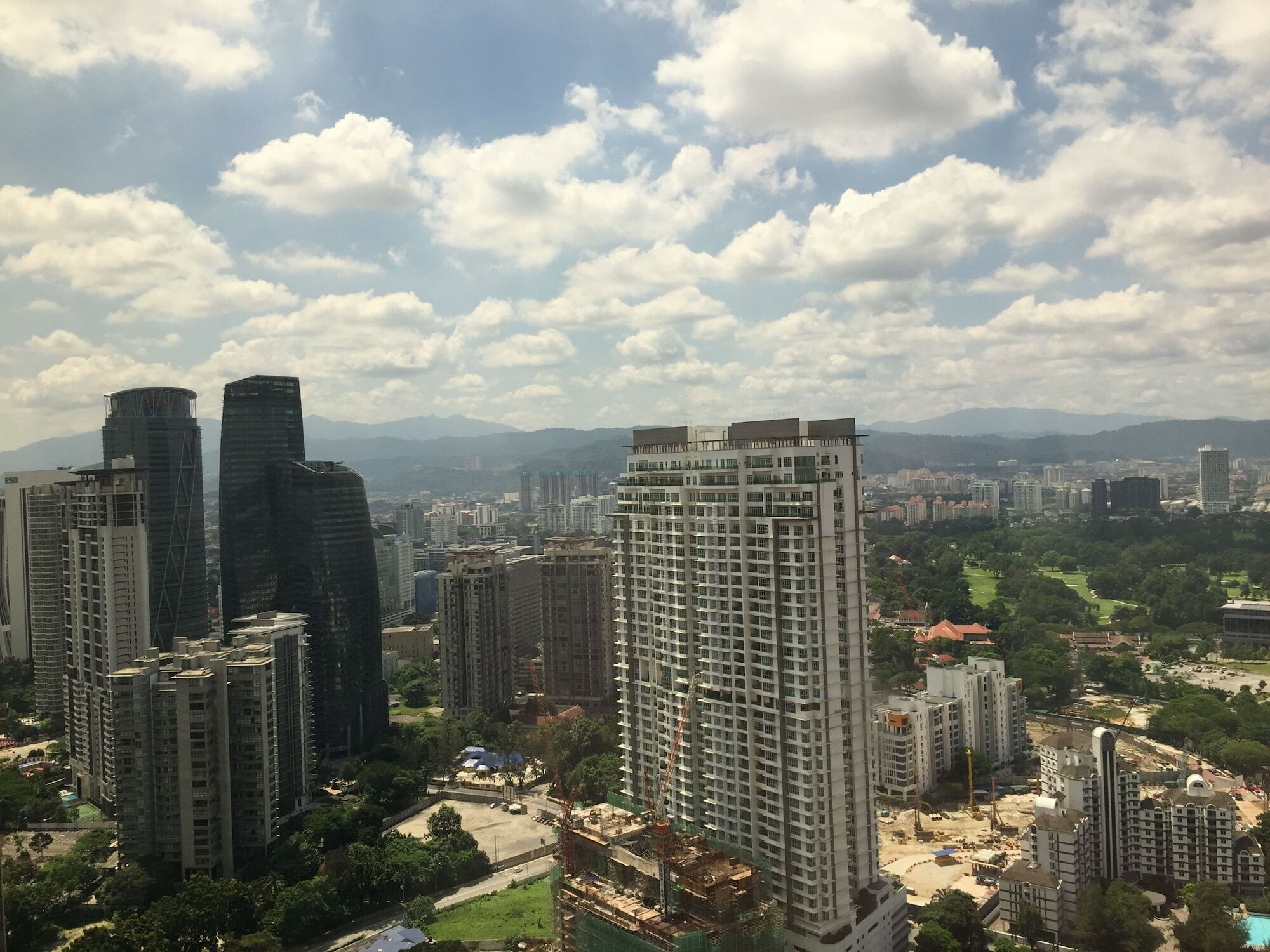 Banyan Tree Kuala Lumpur Hotel Exterior photo View of the city from the 20th floor of the hotel